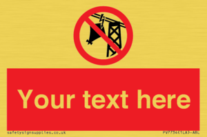 Custom prohibition do not fly kites near overhead electrical power lines