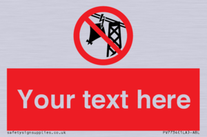 Custom prohibition do not fly kites near overhead electrical power lines