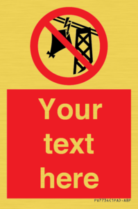 Custom prohibition do not fly kites near overhead electrical power lines