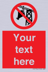 Custom prohibition do not fly kites near overhead electrical power lines