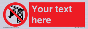 Custom prohibition do not fly kites near overhead electrical power lines
