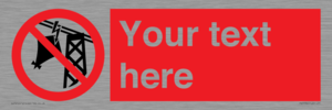 Custom prohibition do not fly kites near overhead electrical power lines