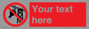 Custom prohibition do not fly kites near overhead electrical power lines
