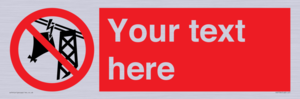 Custom prohibition do not fly kites near overhead electrical power lines