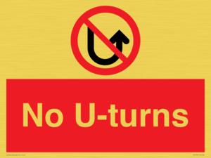 No U-turns