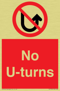 No U-turns