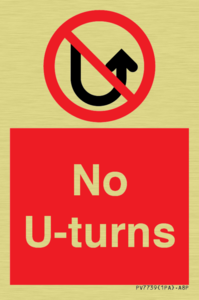 No U-turns