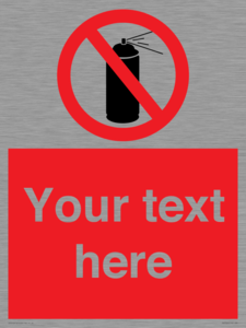 Custom prohibition no aerosol