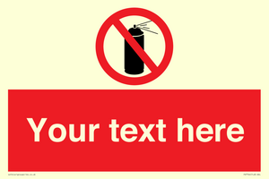 Custom prohibition no aerosol