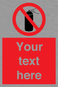 Custom prohibition no aerosol