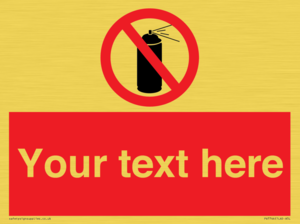 Custom prohibition no aerosol