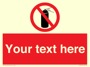 Custom prohibition no aerosol