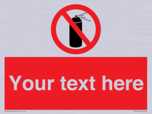 Custom prohibition no aerosol