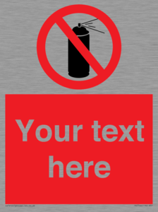 Custom prohibition no aerosol