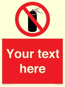 Custom prohibition no aerosol