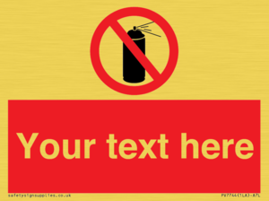 Custom prohibition no aerosol