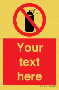 Custom prohibition no aerosol