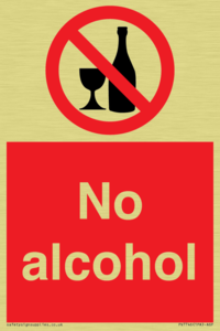 No alcohol