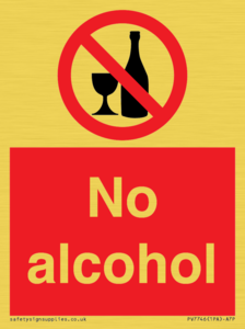 No alcohol
