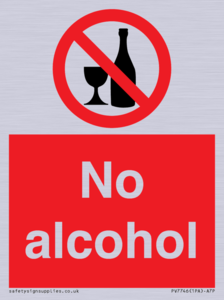 No alcohol