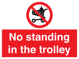 No standing in the trolley