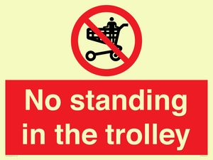 No standing in the trolley