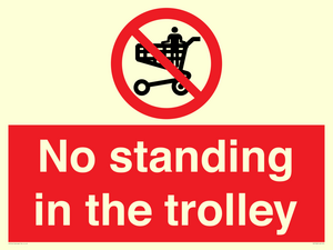 No standing in the trolley
