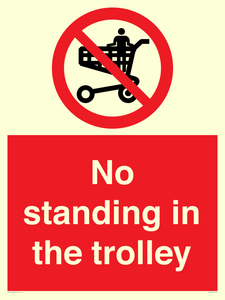 No standing in the trolley