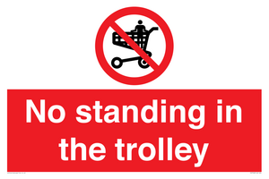 No standing in the trolley