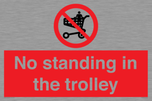 No standing in the trolley