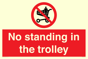 No standing in the trolley