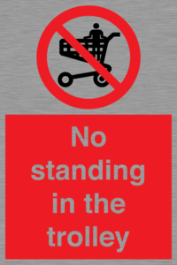 No standing in the trolley