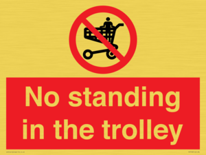 No standing in the trolley