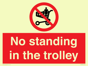 No standing in the trolley