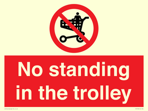 No standing in the trolley