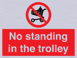 No standing in the trolley