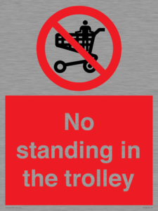 No standing in the trolley