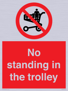 No standing in the trolley