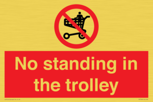 No standing in the trolley