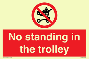 No standing in the trolley