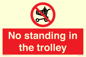 No standing in the trolley