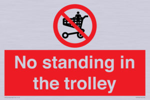 No standing in the trolley