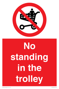 No standing in the trolley
