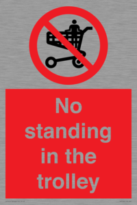 No standing in the trolley