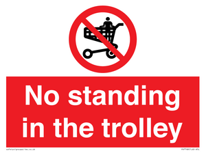 No standing in the trolley