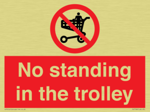 No standing in the trolley