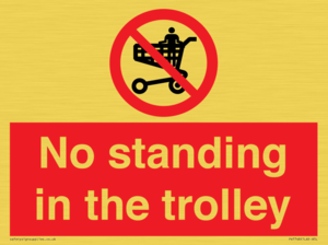No standing in the trolley