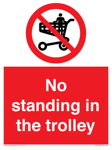No standing in the trolley