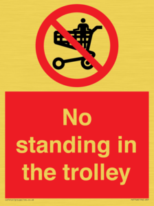 No standing in the trolley