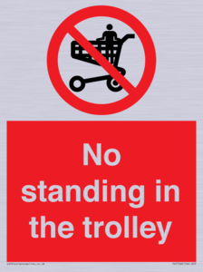 No standing in the trolley